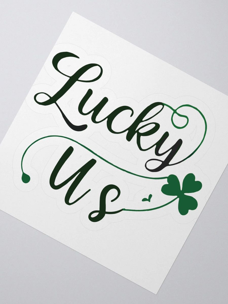 Lucky Us Shamrock St, Patrick's Day Kiss Cut Stickers product image (4)