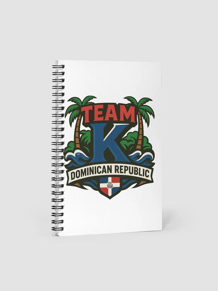 TEAM K Dominican Republic Spiral Notebook product image (1)