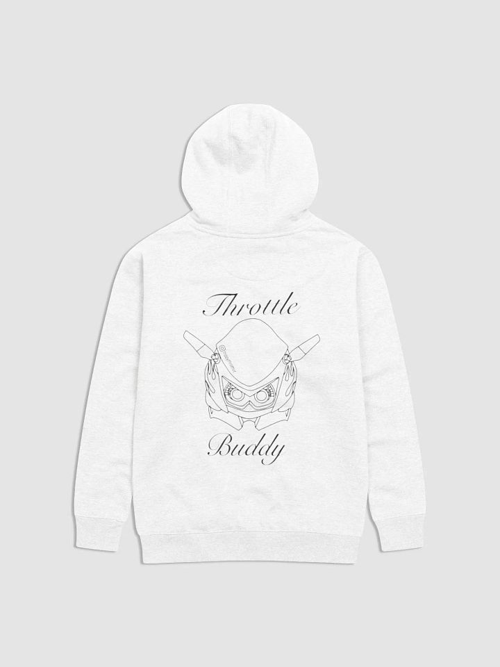 ThrottleBuddy Hoodie White product image (1)