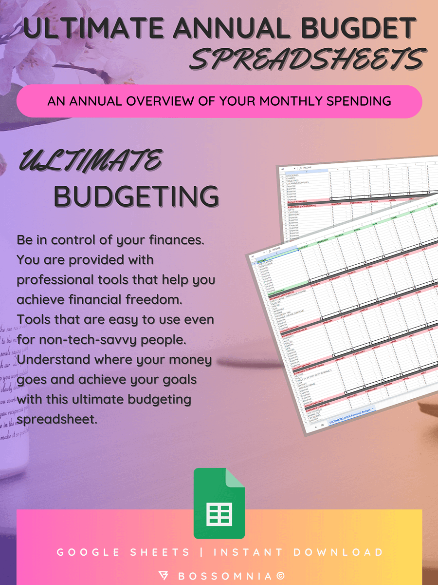 [Google Sheets] (ULTIMATE) Financial Budgeting Spreadsheet product image (6)