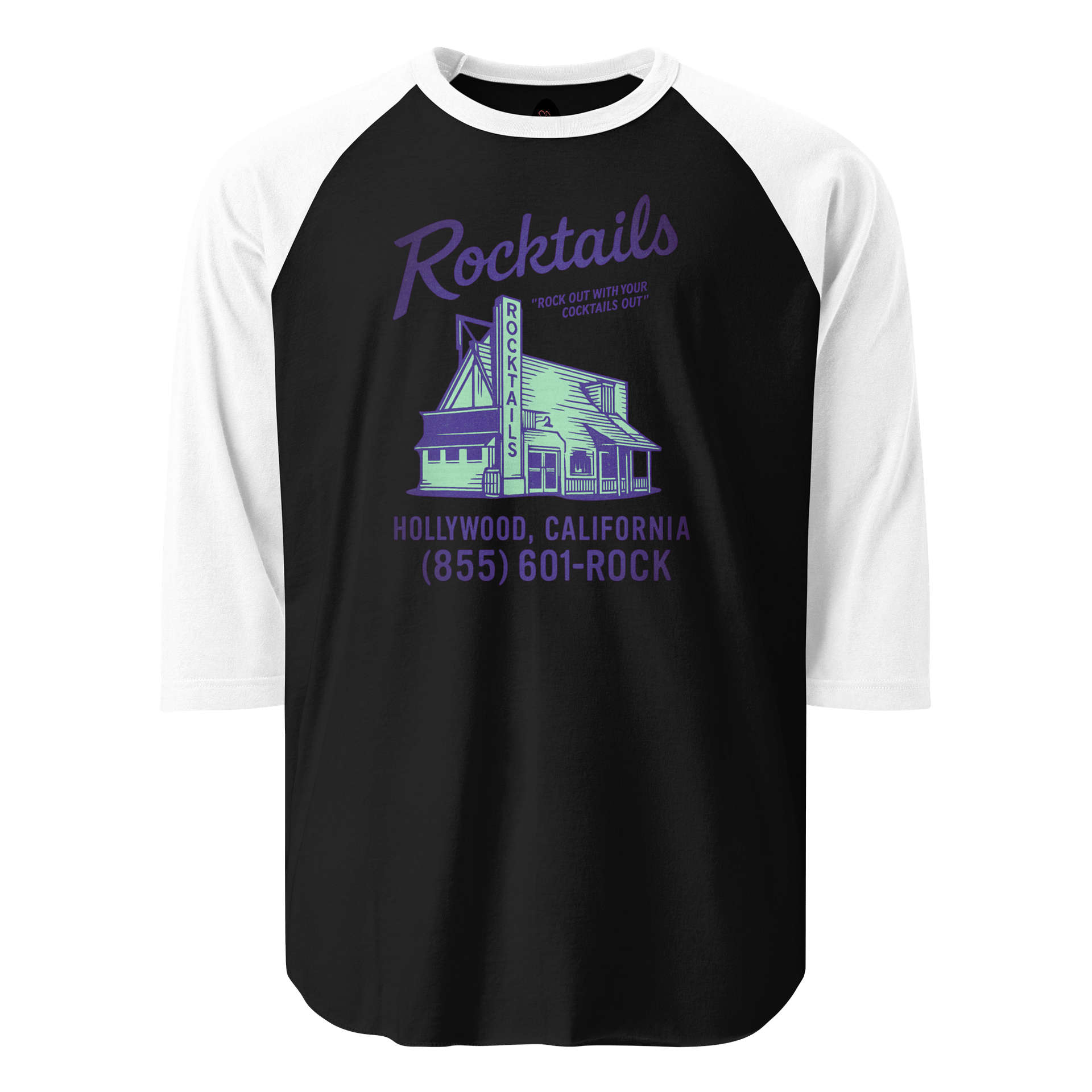 Rocktails Bar & Grill Raglan T-Shirt product image (1)