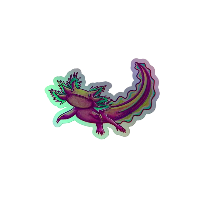 pink axolotl sticker product image (2)