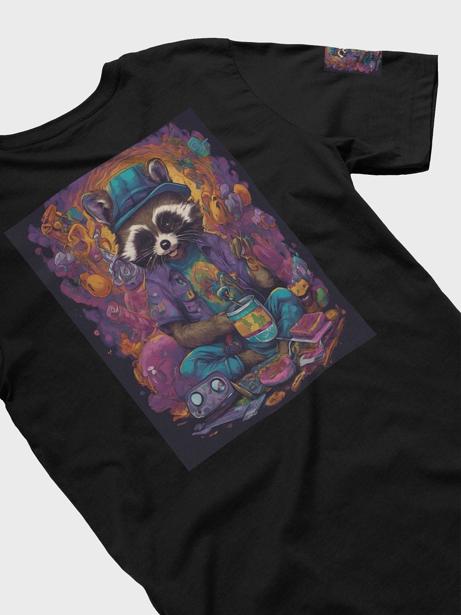 Psychedelic Raccoon Unisex T-Shirt product image (4)