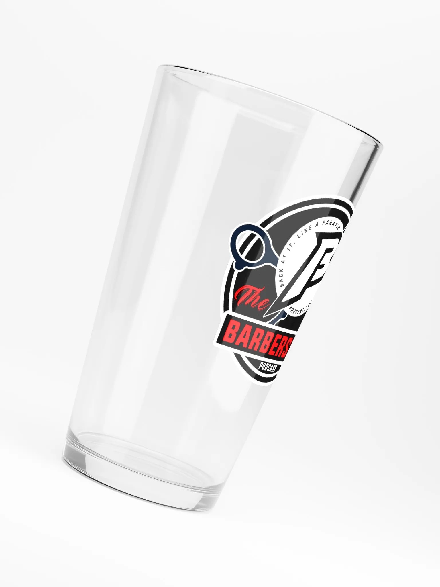 BF Barbershop Pint Glass product image (6)