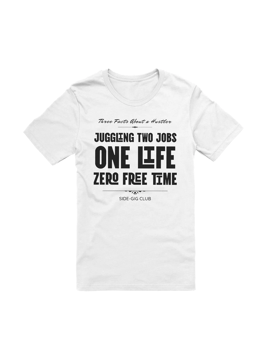 Three Facts About a Hustler – Side-Gig Club Collection T-Shirt in Vivid Black product image (4)