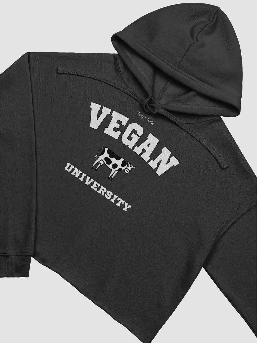Vegan University Crop Hoodie product image (7)