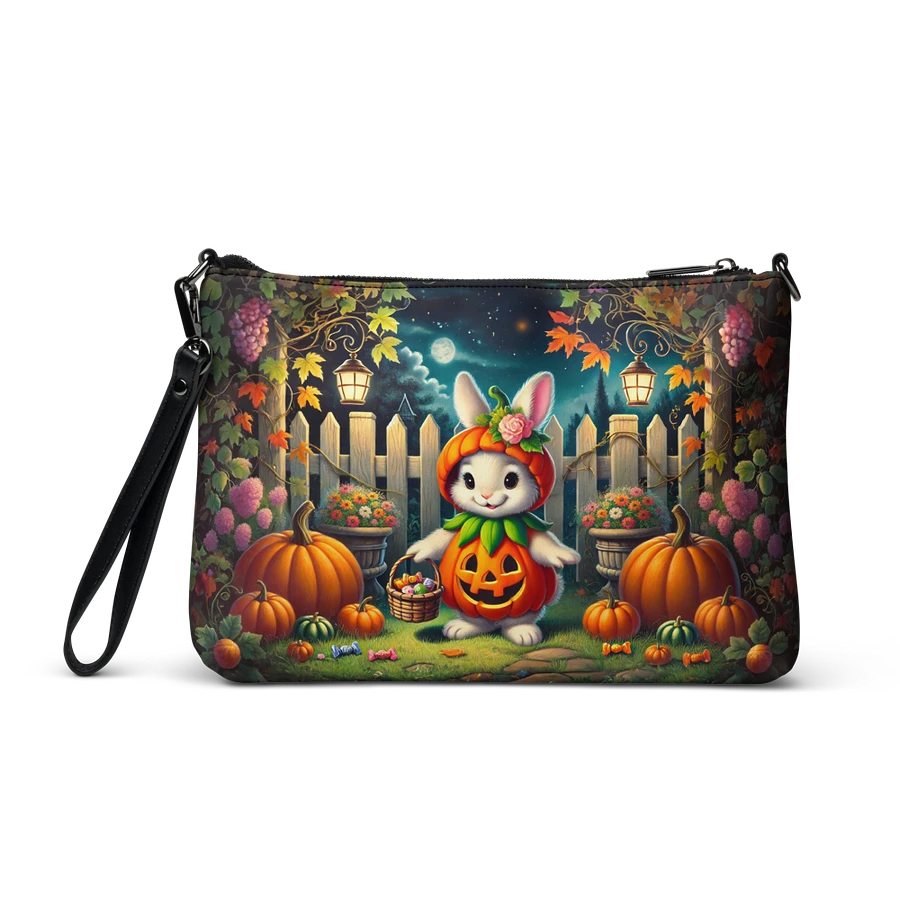 Bunny Rabbit Pumpkin Patch Crossbody Bag - Halloween Purse product image (3)