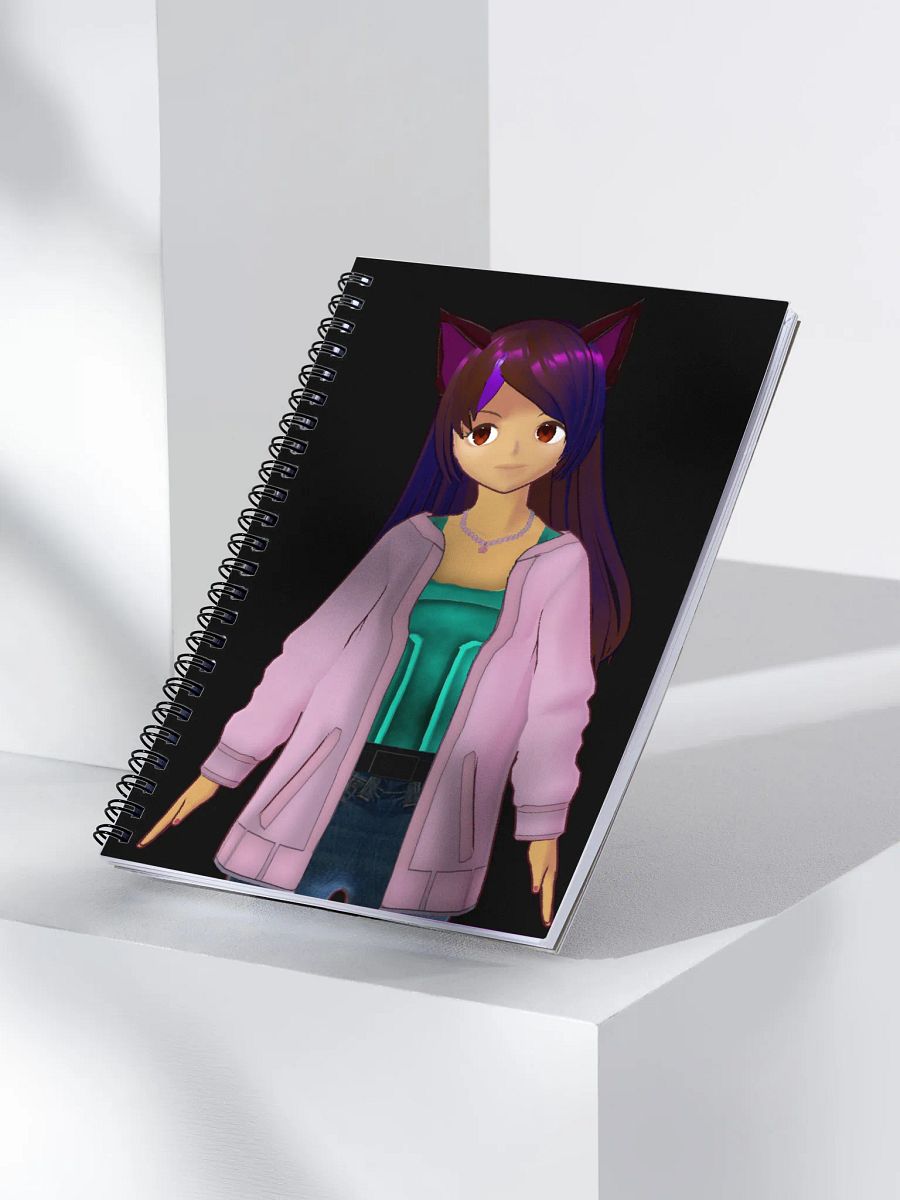 Whimsical Cat-Eared Dreamer Spiral Notebook product image (3)