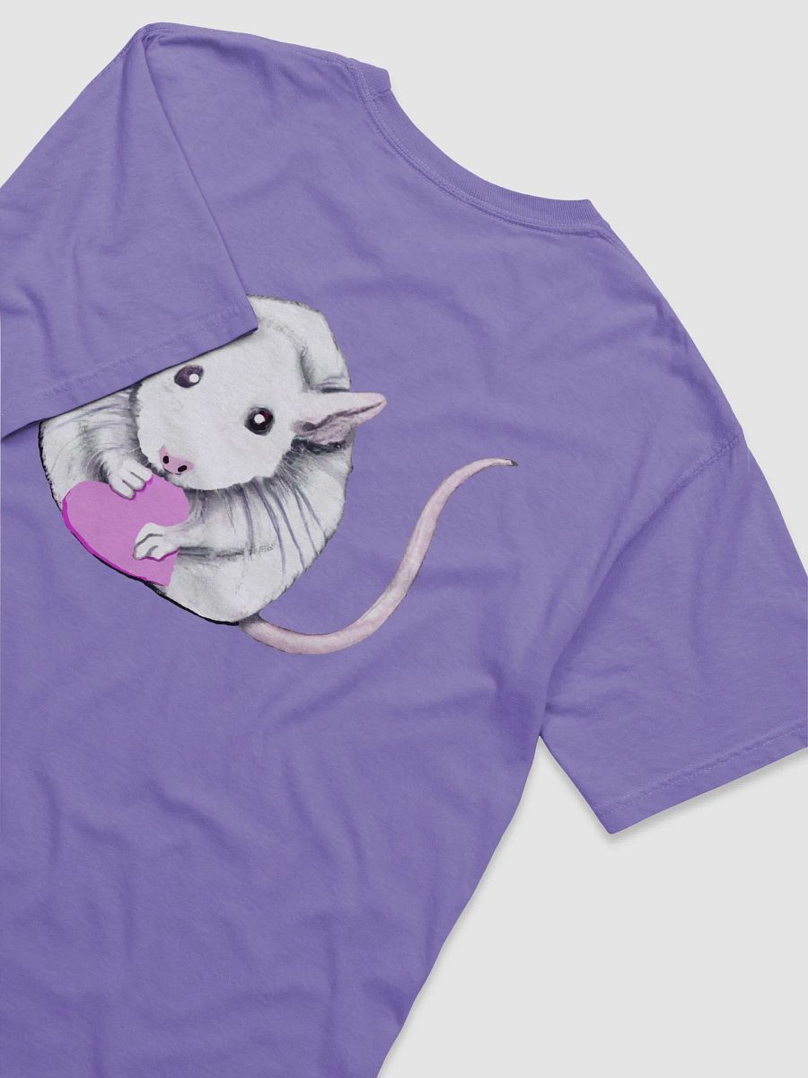 White rat with heart t shirt product image (32)