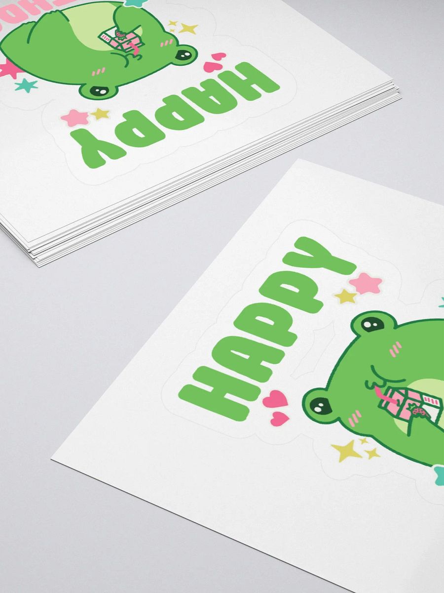 Happy Birthday (Cute Frog) Sticker product image (4)
