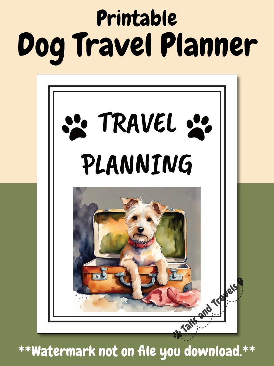 Printable Dog Road Trip Travel Planner product image (4)