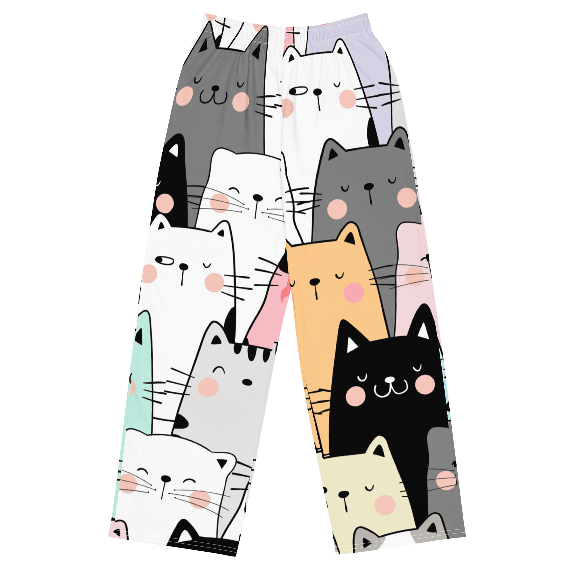 Feline Comfort Unisex Wide-Leg Pants product image (1)