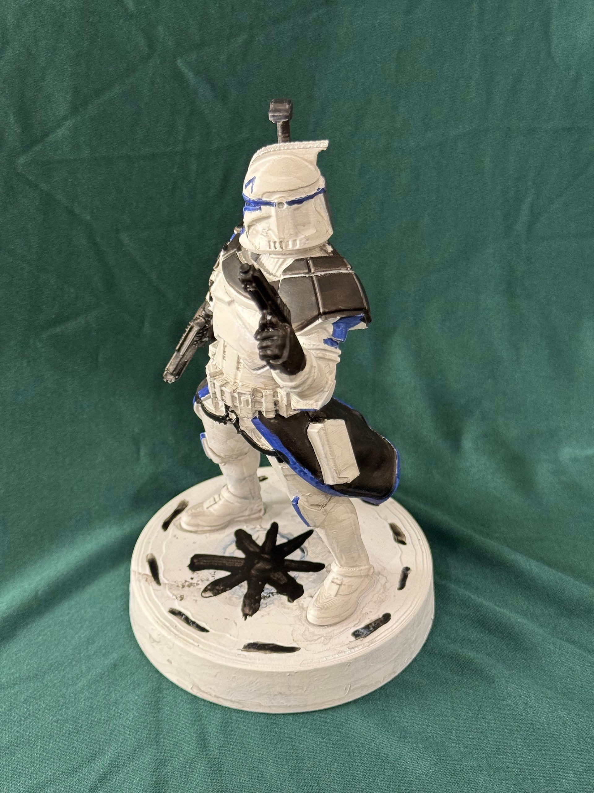 Battle-Worn Clone Trooper Hand-Painted 3D Printed Collectible product image (4)