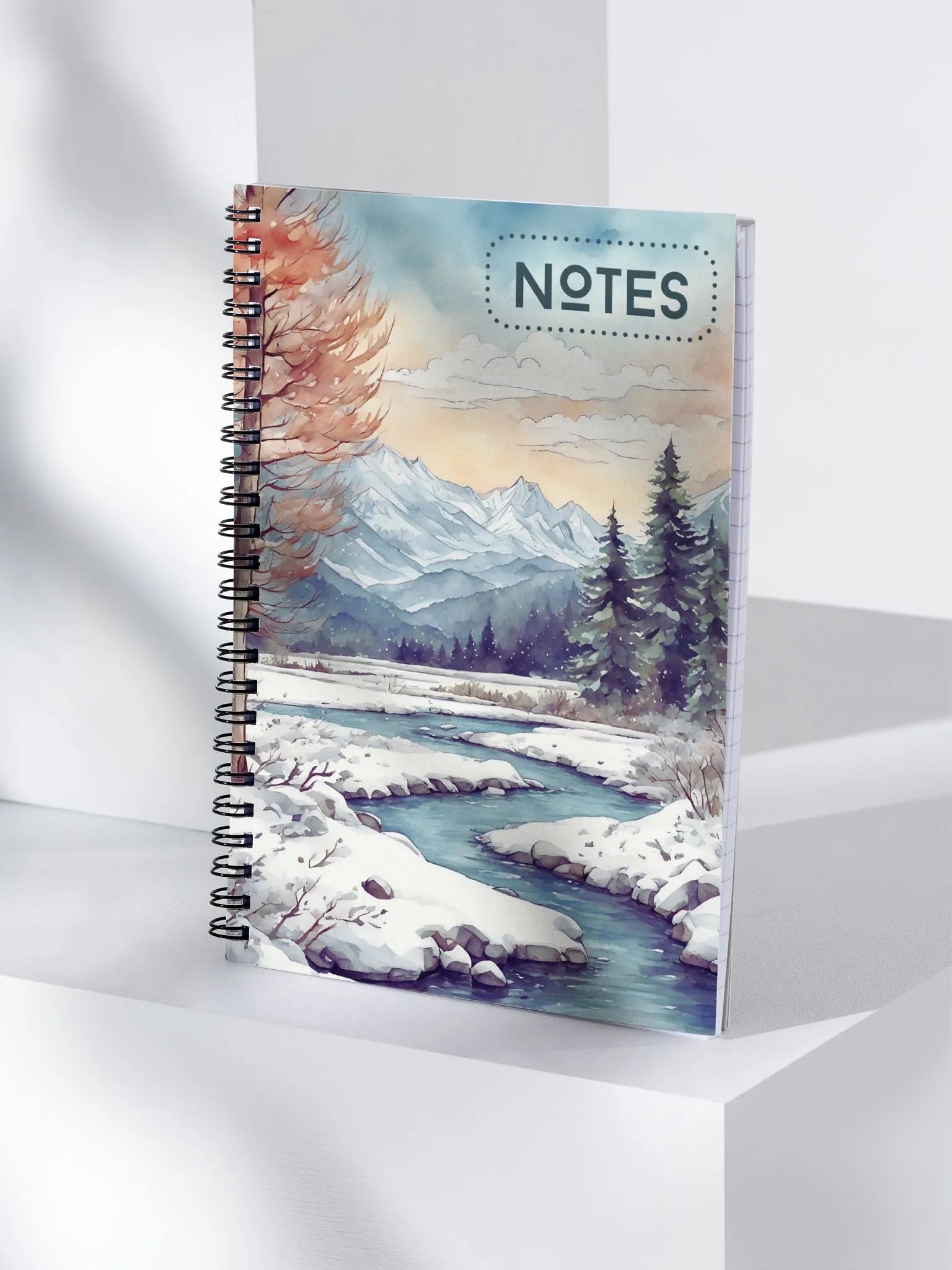 Winter mountain river Notebook product image (5)