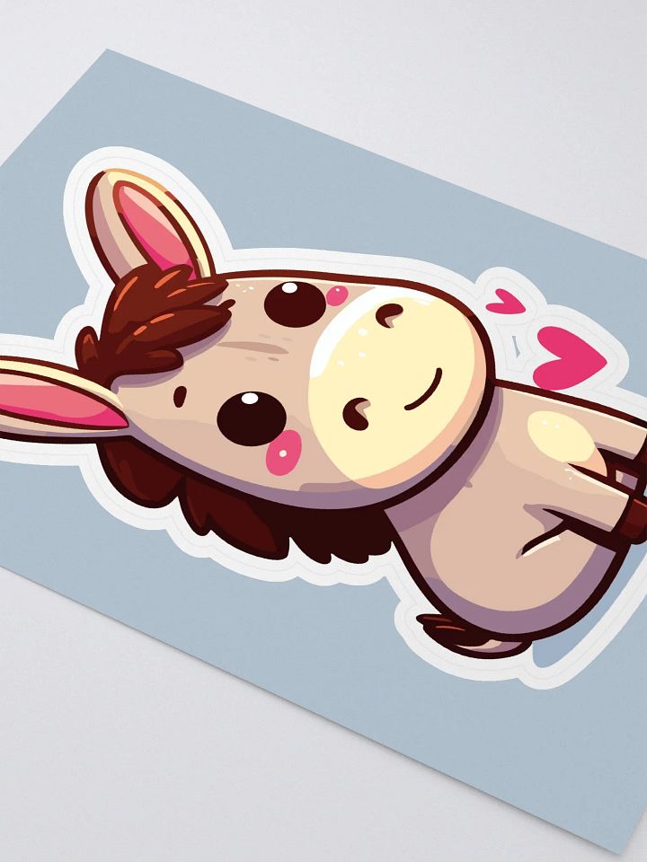 Affectionate Donkey Kiss Cut Sticker Sheet product image (2)
