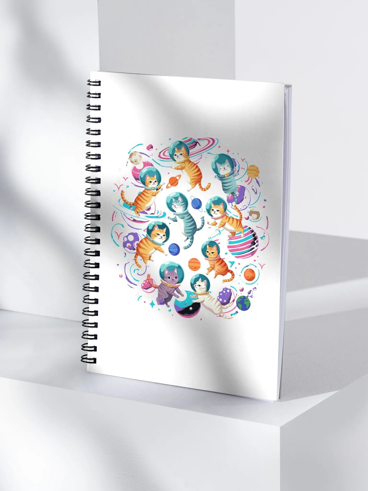 Cats In Space Cosmic Spiral Notebook product image (3)