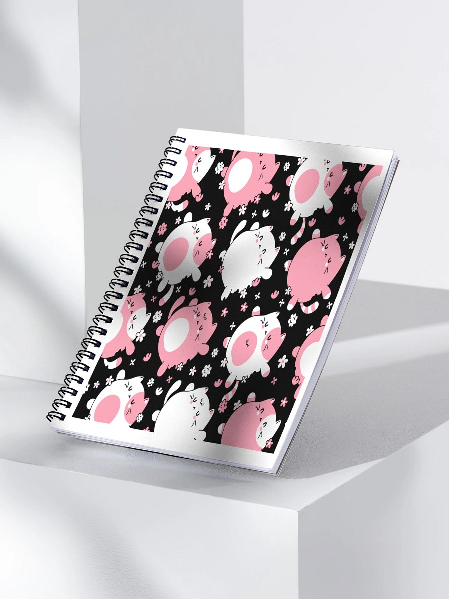 Whimsical Cat Chaos Spiral Notebook product image (3)