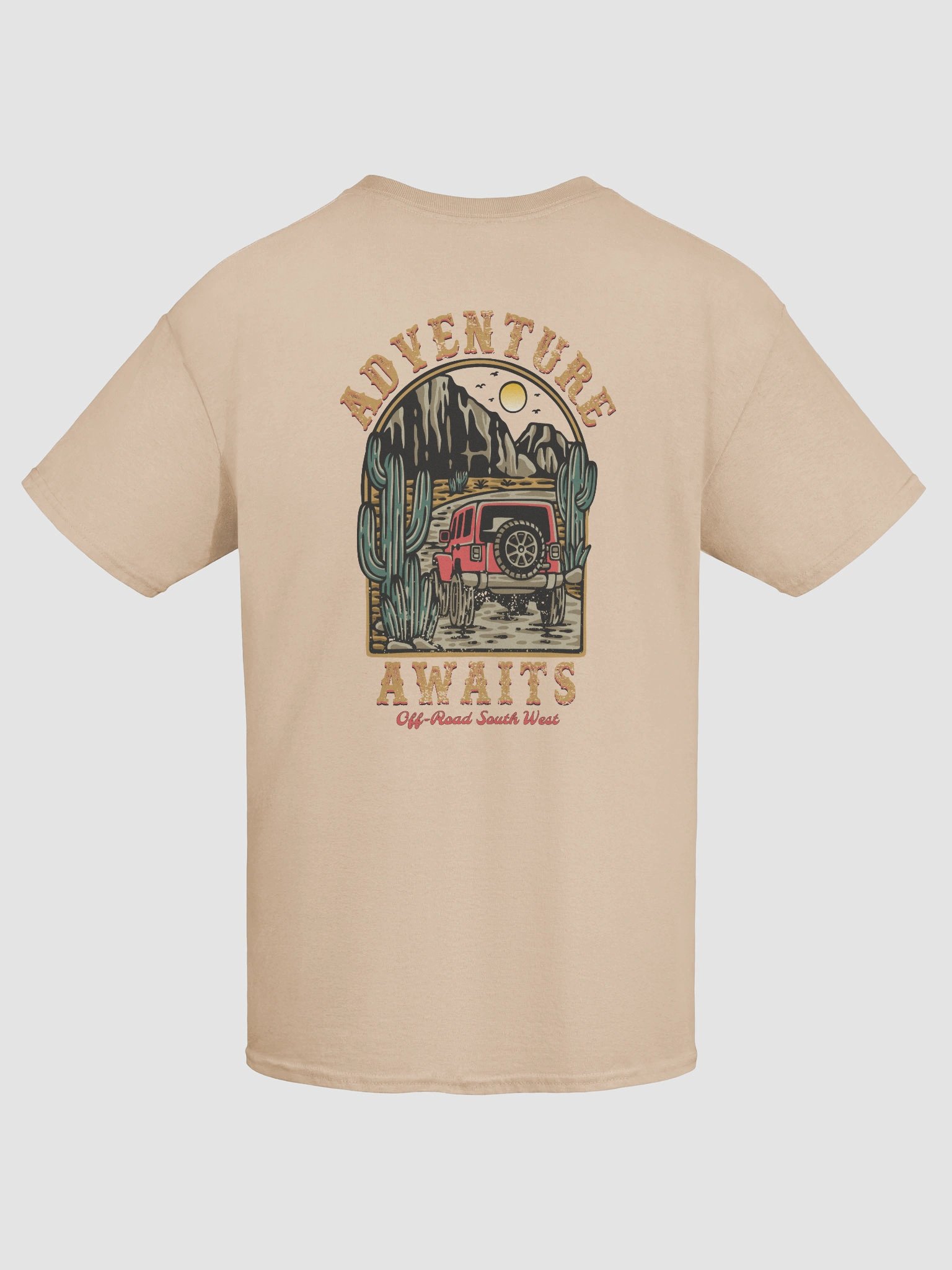 Adventure Awaits OFF-ROAD SOUTHWEST! 4x4 Overland T-Shirt Mojo Adventures Las Vegas Arizona California Nevada Mojave Sonoran Desert Explore product image (4)