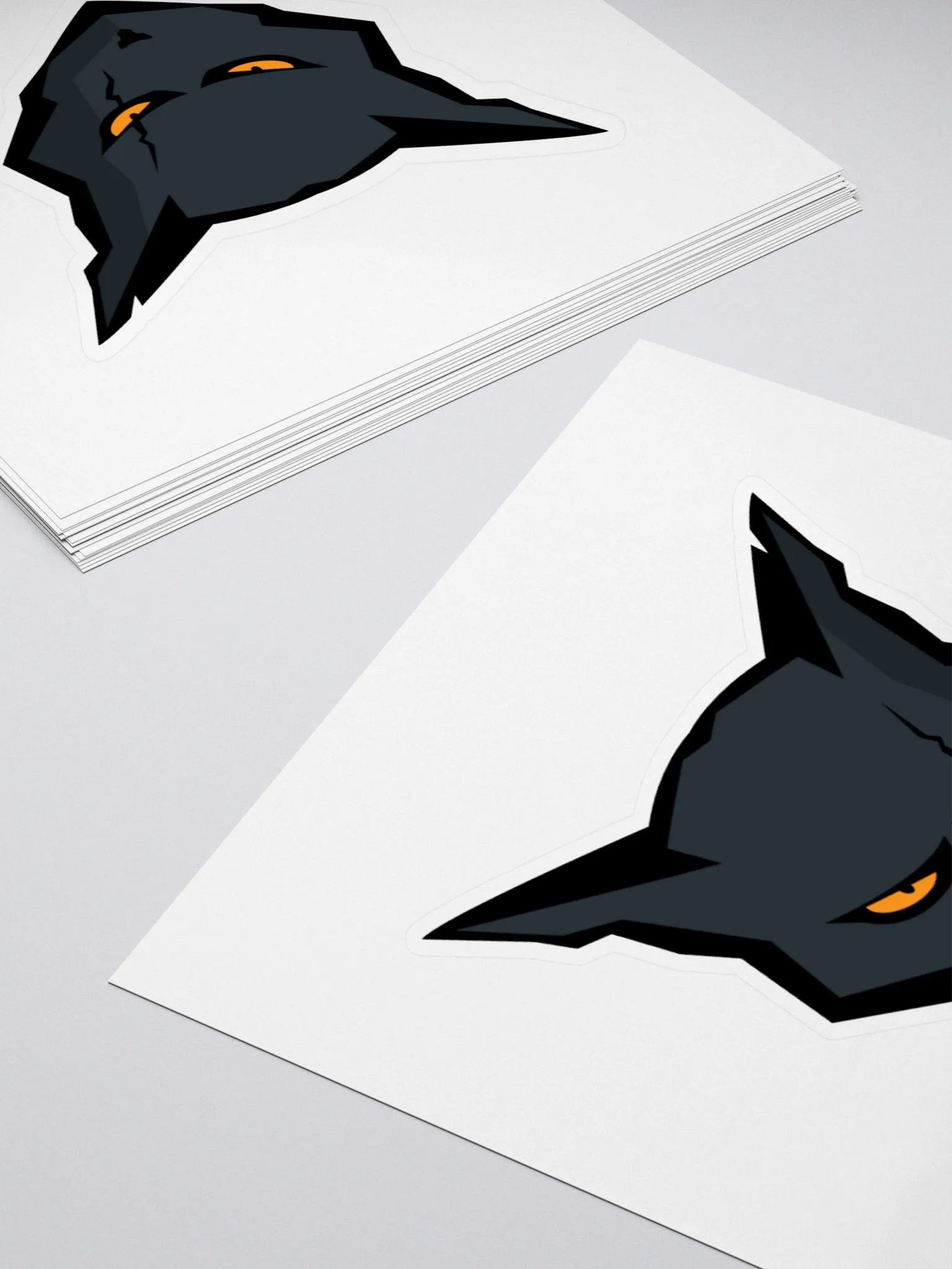 Couch Cat Logo Sticker 3x3 product image (4)