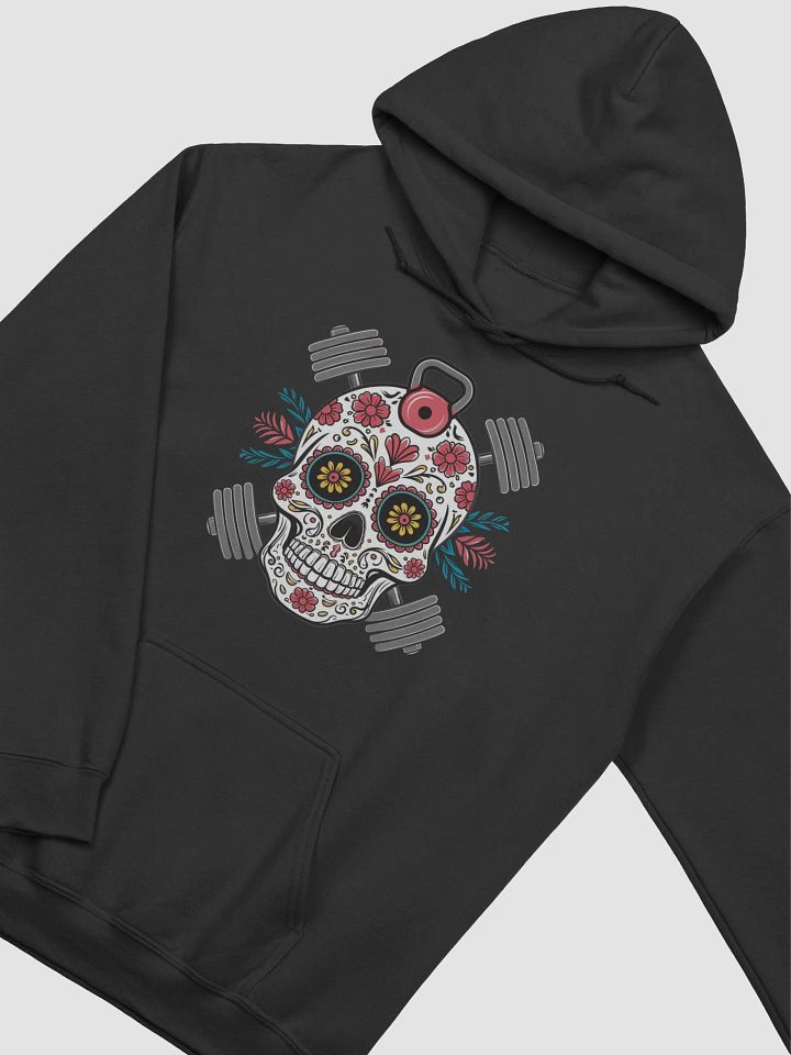 Day of the Dead Dumbbell Skull Hoodie product image (2)