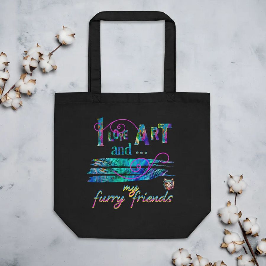 love art and pets Tote Bag for art students moms daughters friends art teachers product image (3)