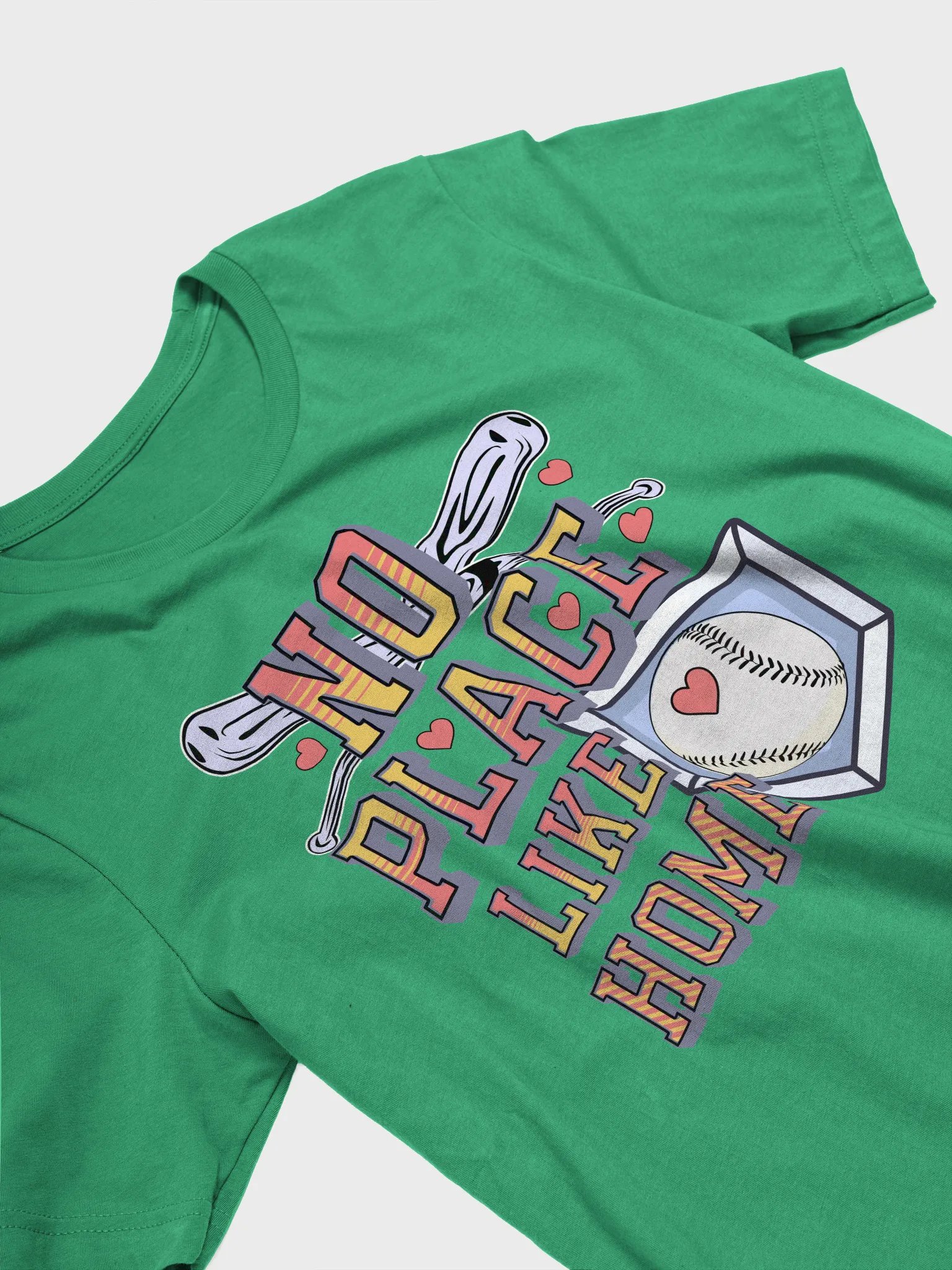No Place Like Home Run Baseball Heartfelt T-Shirt product image (2)