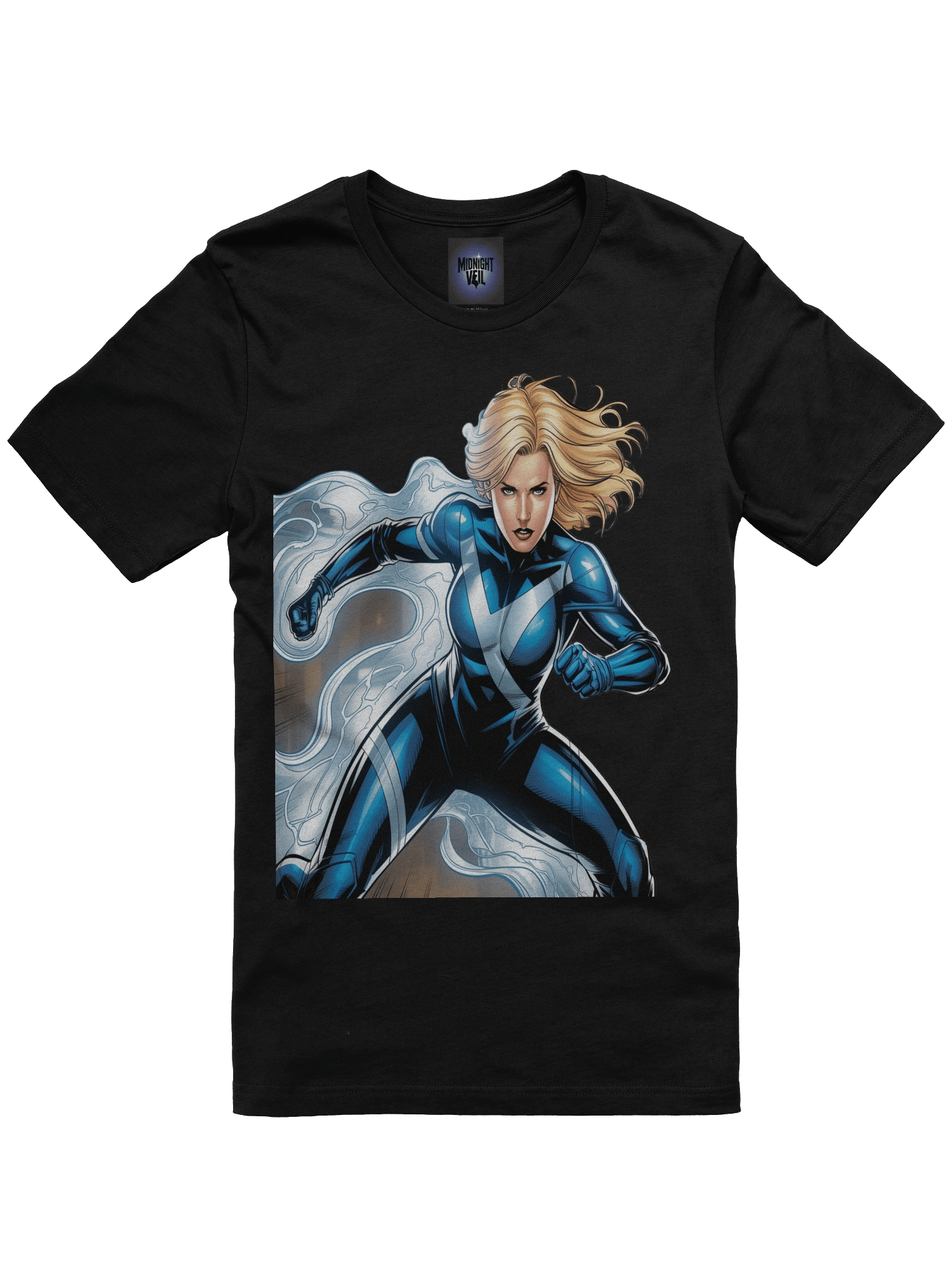 Invisible Woman Energy Surge Supersoft T-Shirt – Phantom Pulse Enigma product image (3)