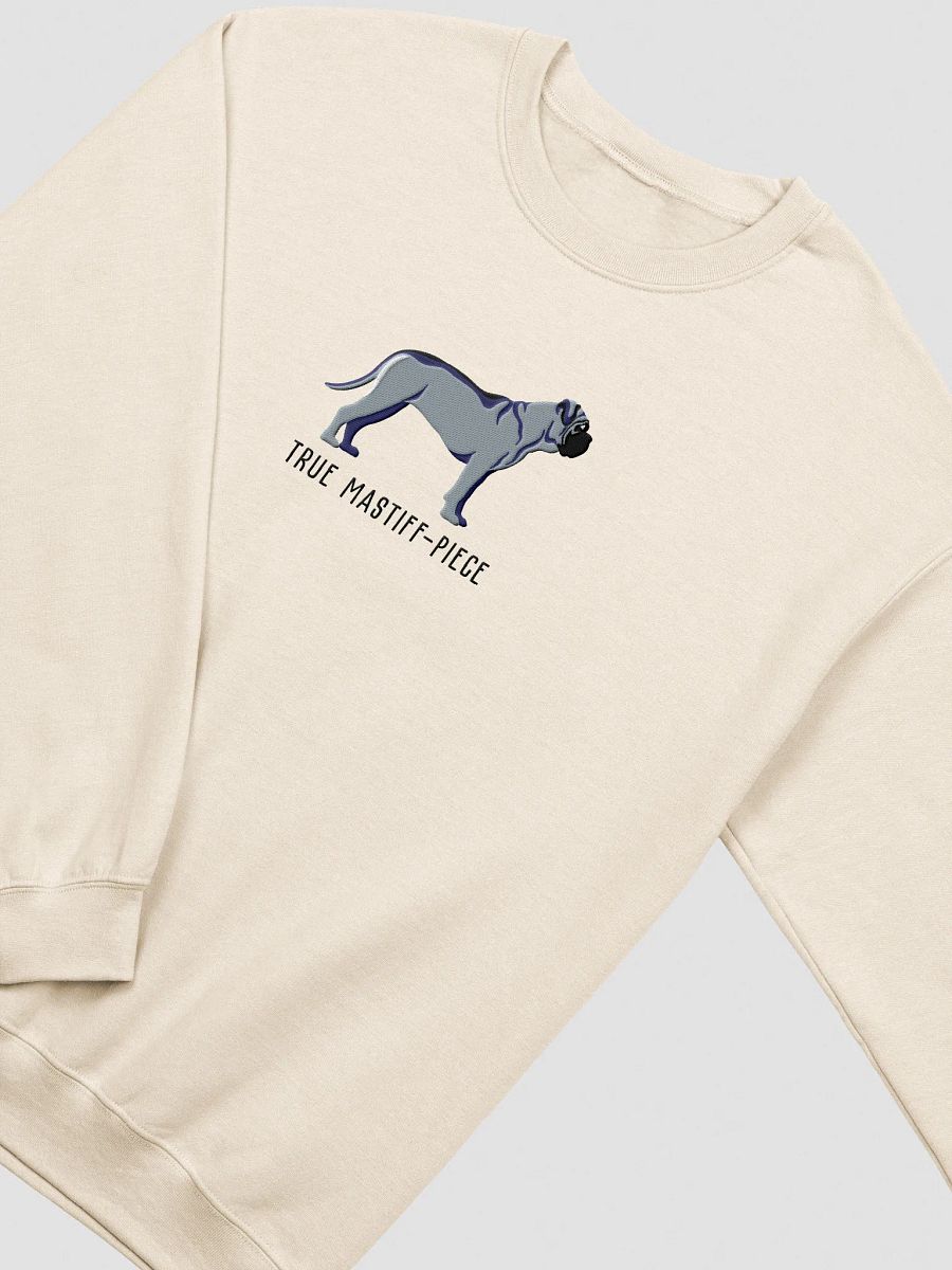 True Mastiff-Piece Sweatshirt (Embroidered) of an English Mastiff(Blue) product image (15)