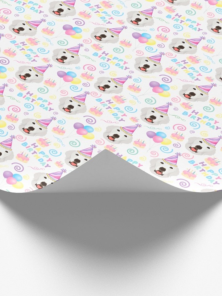 Great Pyrenees Birthday Wrapping Paper product image (2)