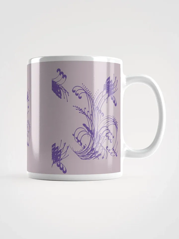 Purple Floral Swirls Mug product image (2)