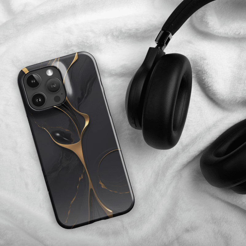 Snap Case for iPhone – Golden Noir Elegance product image (48)
