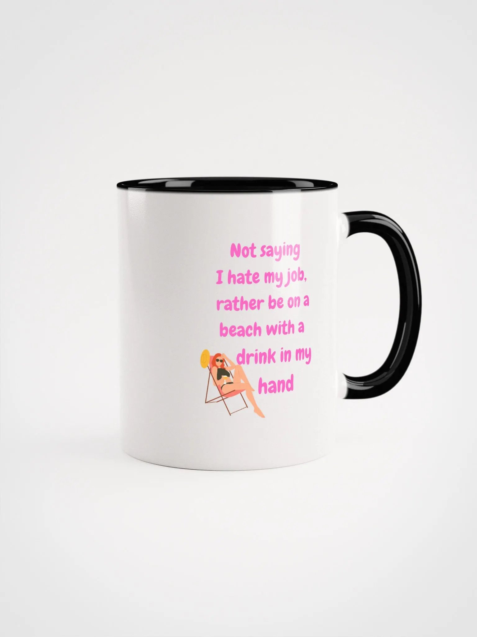 Not Saying, I Hate my Job, Beach Mug product image (1)