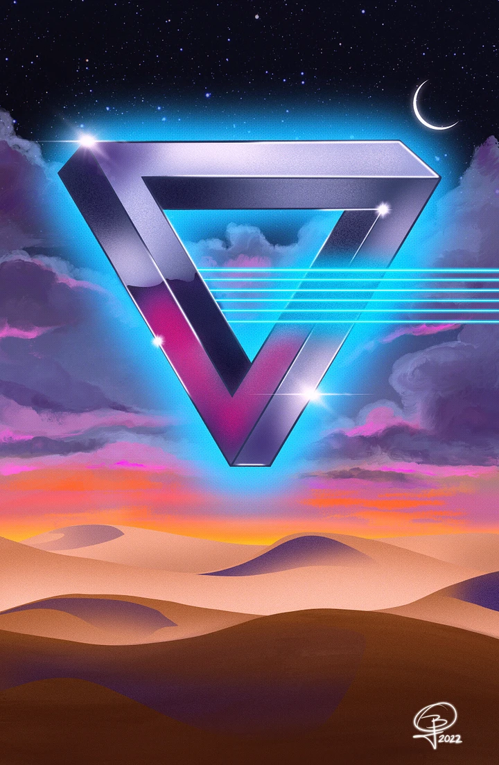 The Synthwave Penrose Triangle product image (1)