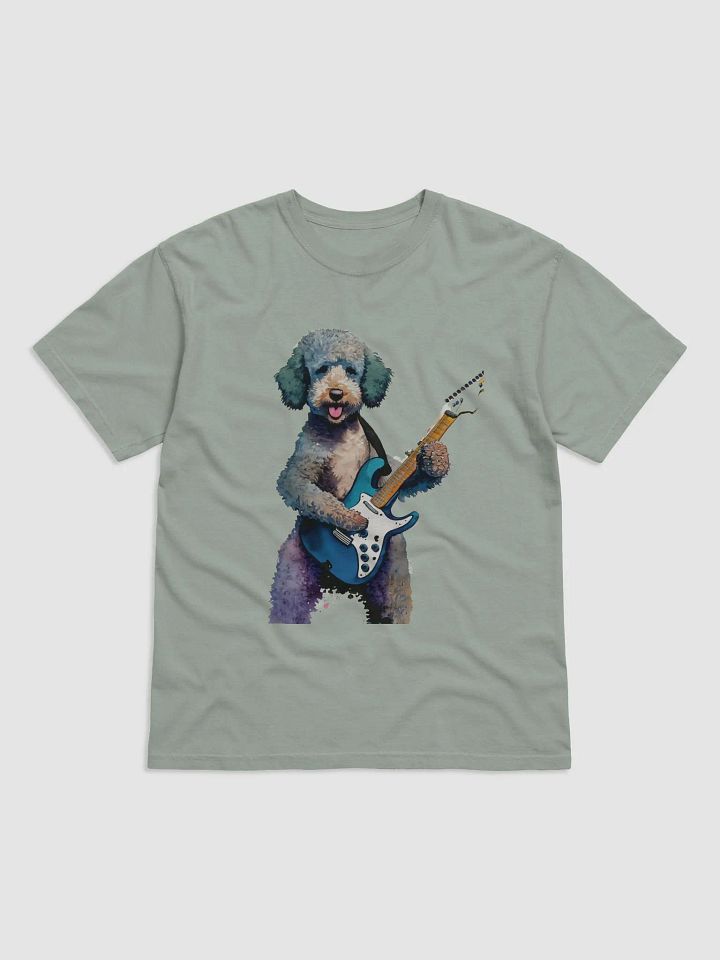 Rock the Wall: Labradoodle Electric Guitar Watercolor Tee product image (10)