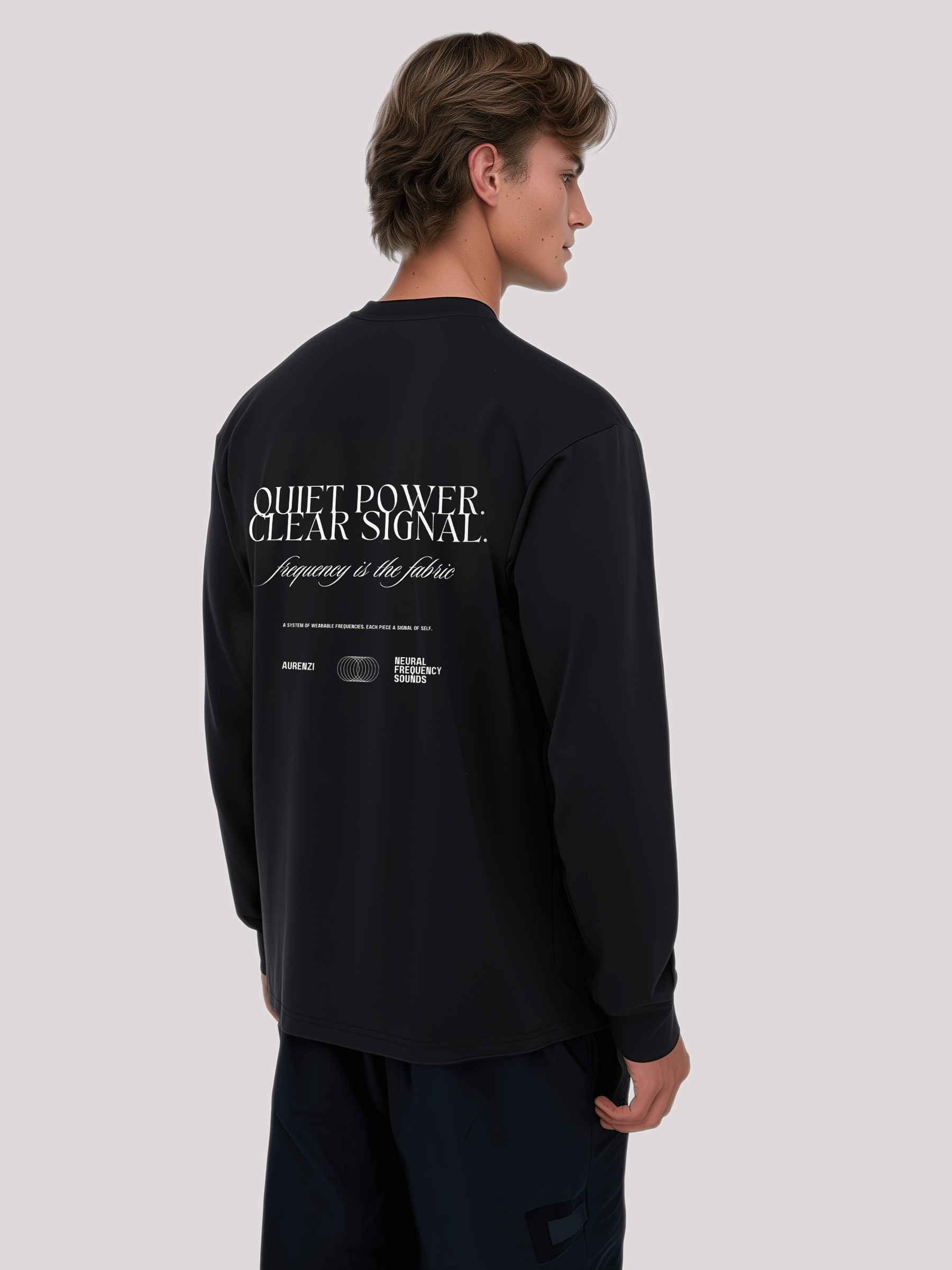 Quiet Power Crewneck – Black Signal / Capsule 01 product image (6)