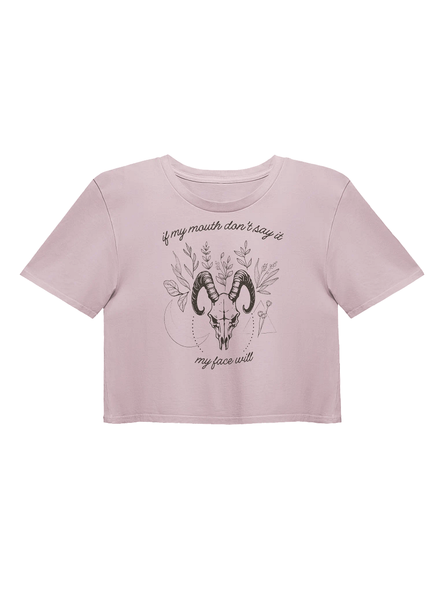 My Face Says it All Ladies Cropped Tee product image (3)