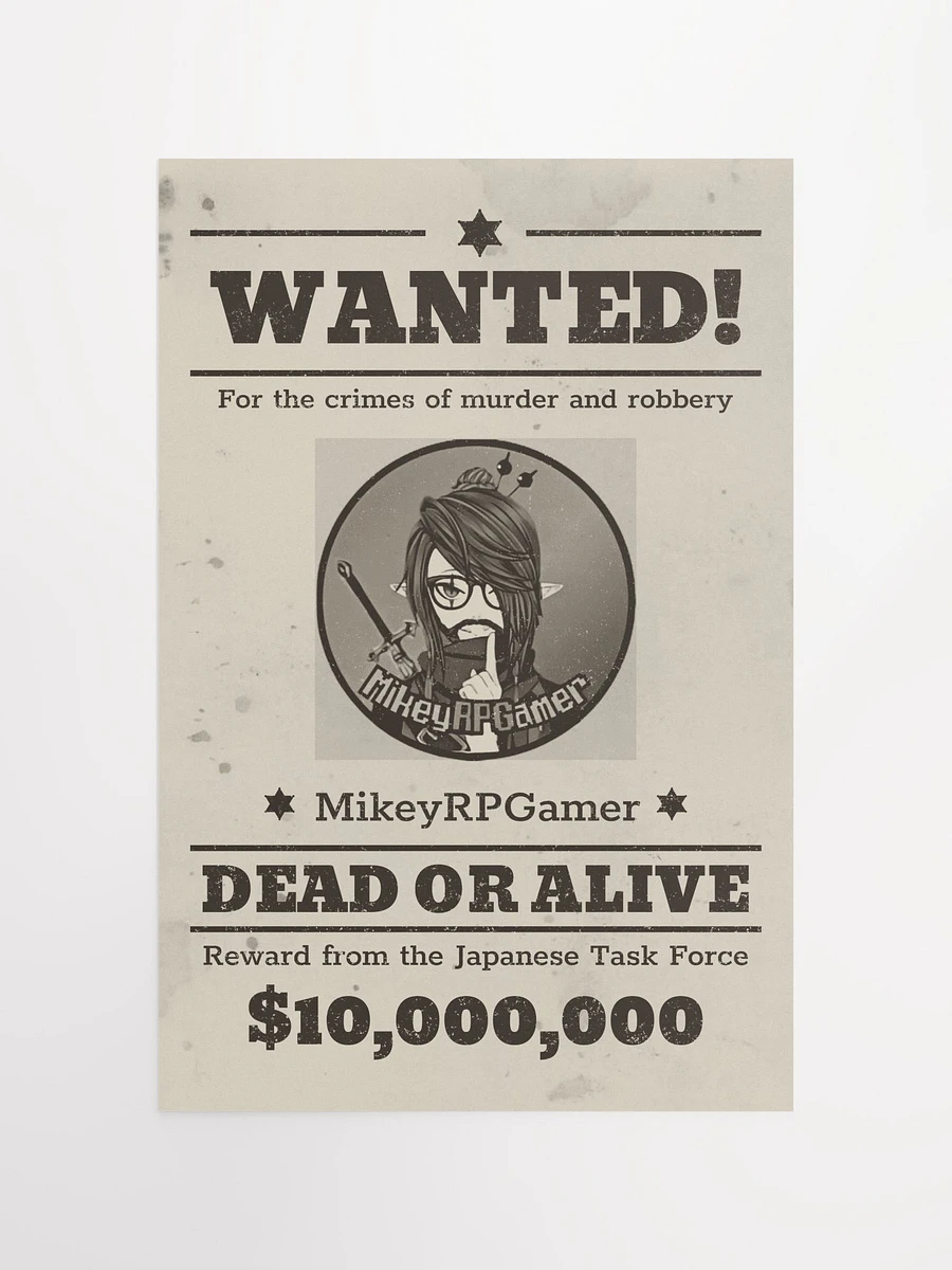 MikeyRPGamer Wanted Poster product image (4)