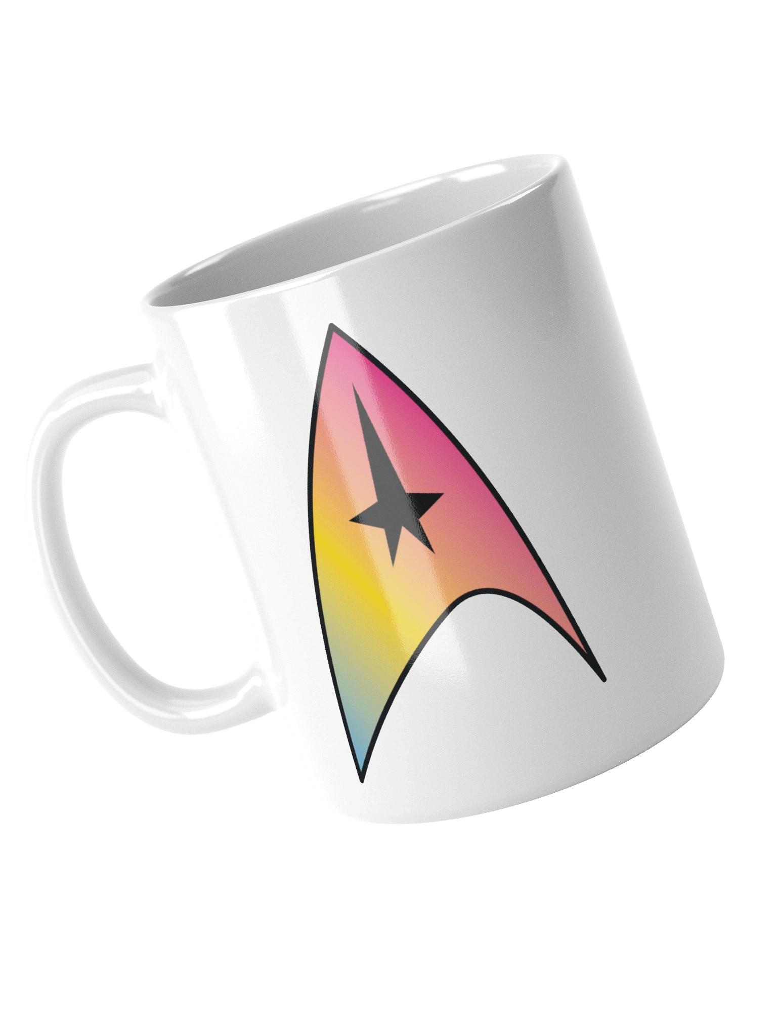 Pansexual Pride Gradient Starfleet Mug product image (3)