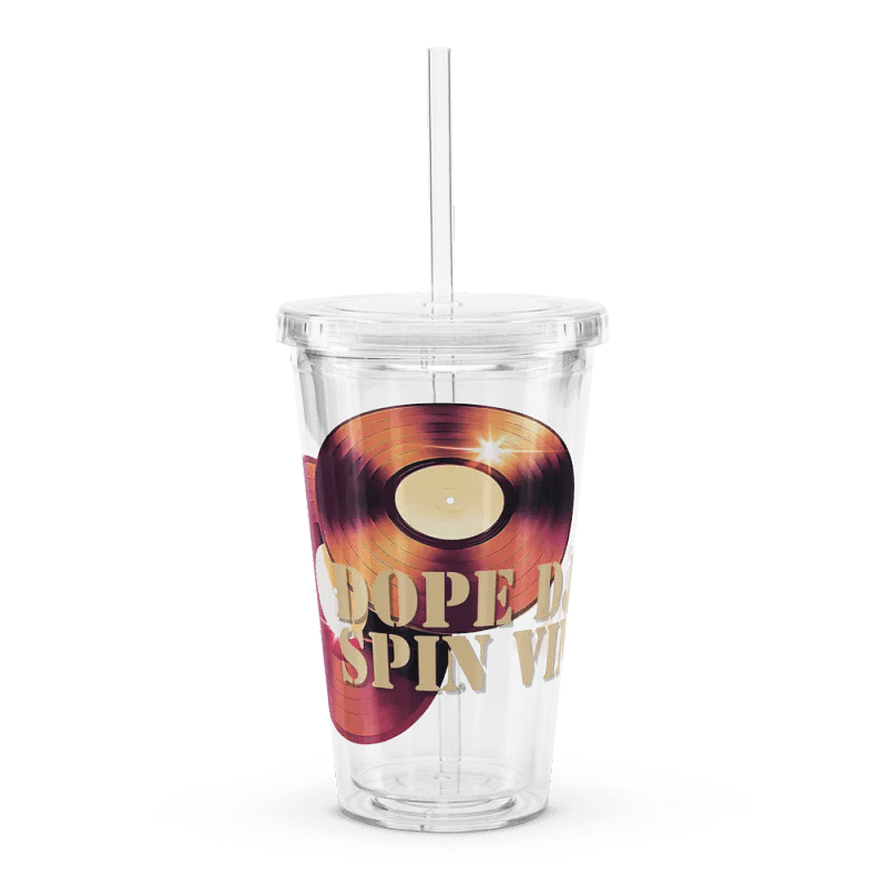 DOPE DJS SPIN VINYL Double Wall Tumbler