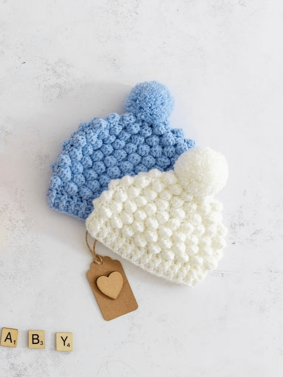 Crochet Pattern: Bobble Baby Beanie product image (5)