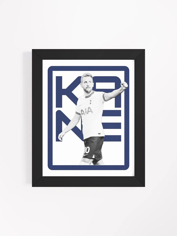 Harry Kane BW Tottenham Hotspur Name Art Framed Print product image (2)