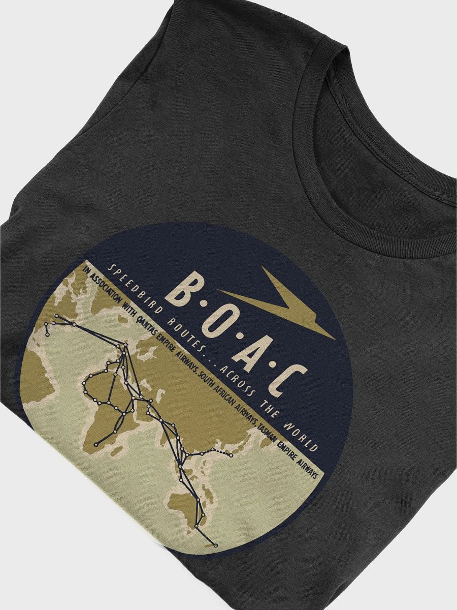 BOAC Speedbird Routes Across The World - T-Shirt product image (3)
