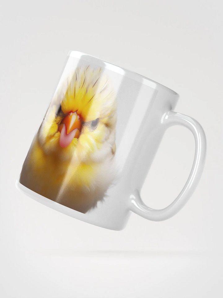 Rude Budgie #Humorous Mug - White product image (2)