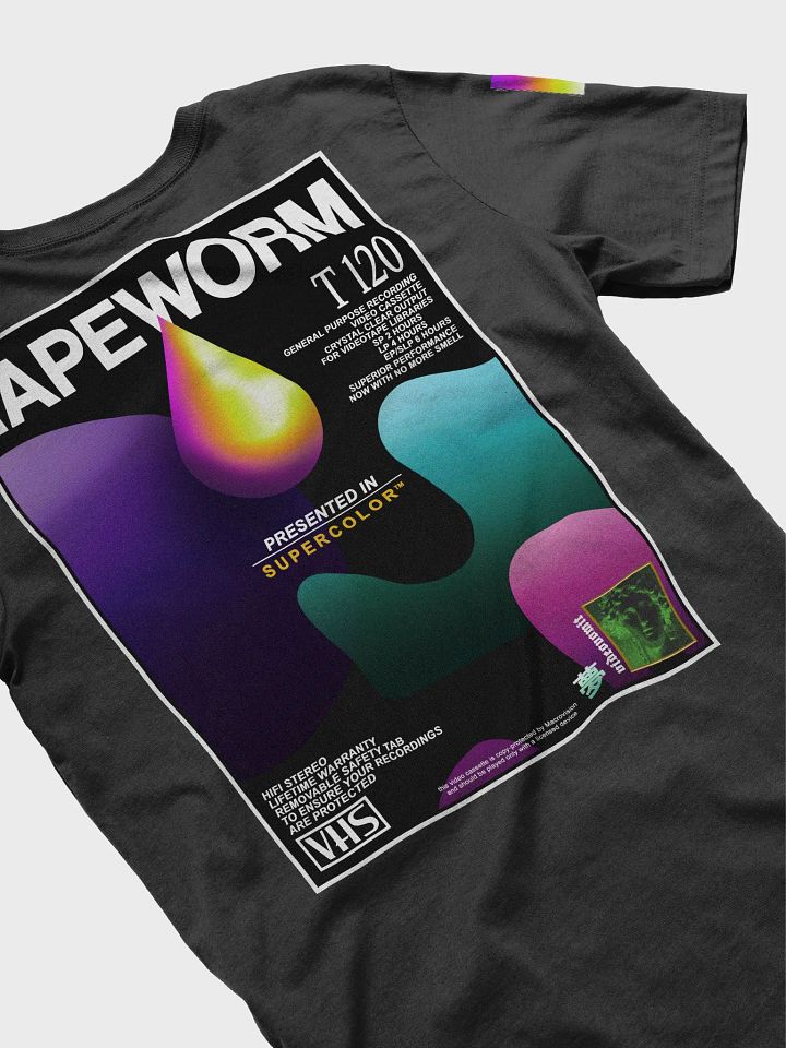 videovomit TAPEWORM VHS backprint tshirt product image (1)
