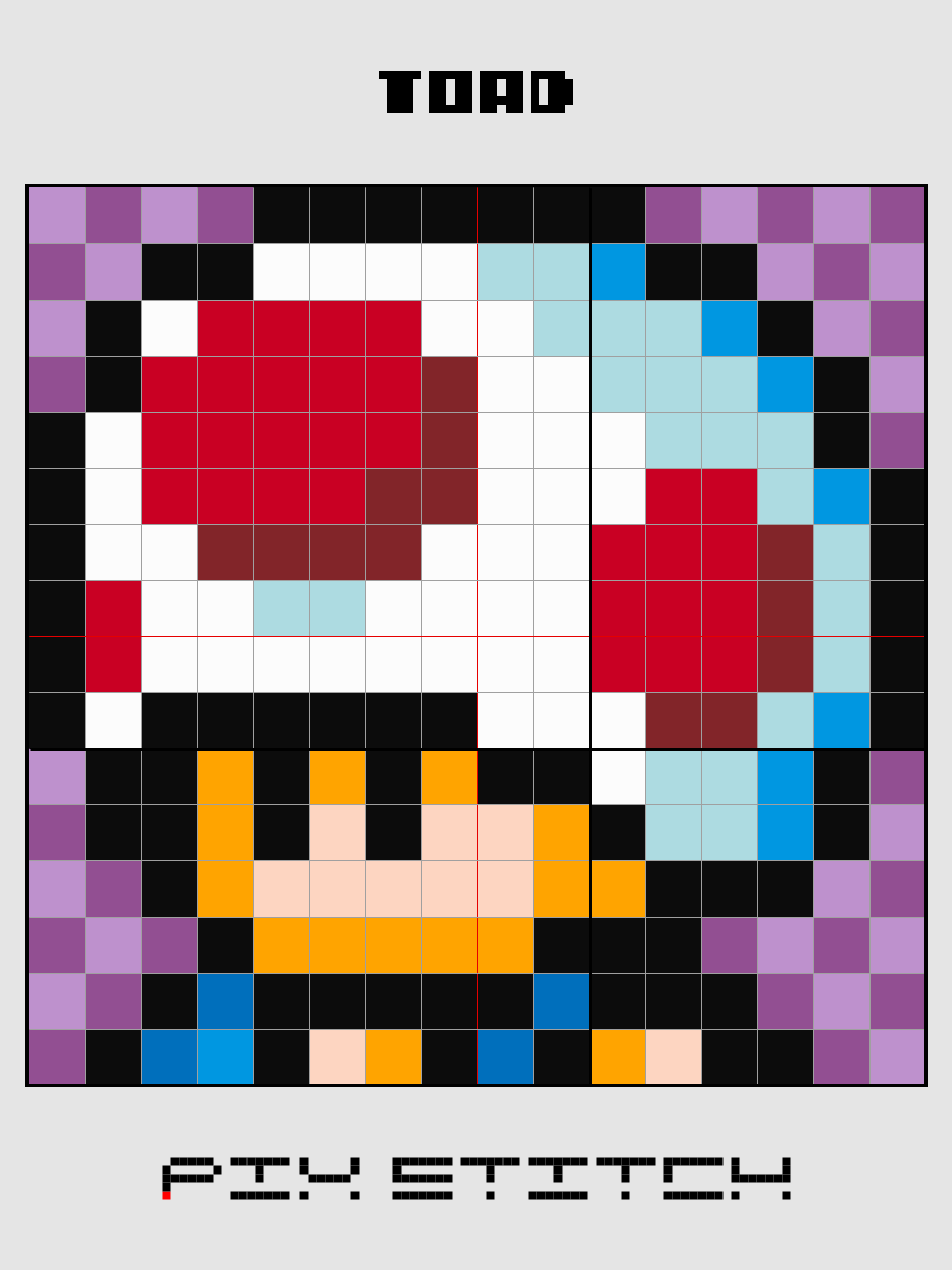 Toad Pixel Art product image (2)