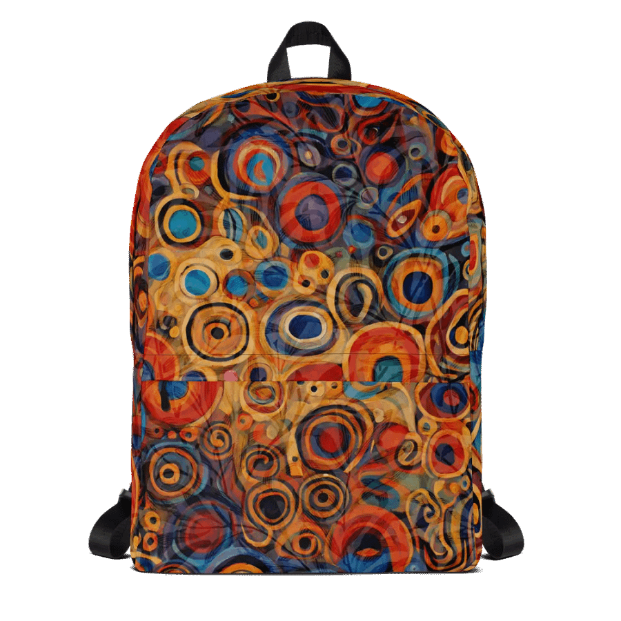 Vibrant klmt All-Over Backpack for arty frinds moms students product image (1)
