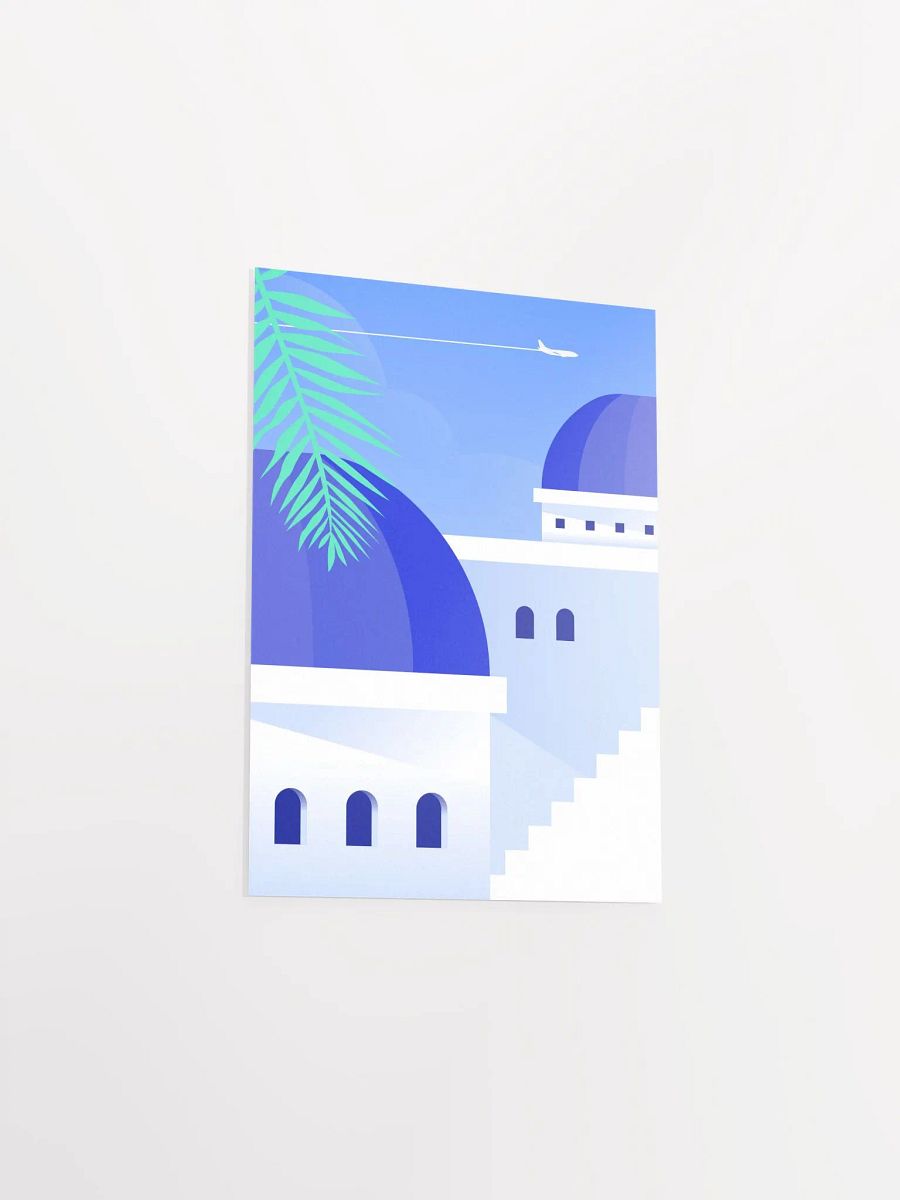 Boho travel art. Santorini, Greece poster — boho travel poster product image (8)
