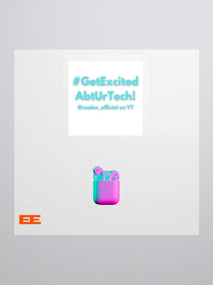 #GetExcitedAboutYourTech Phone case stickers product image (2)