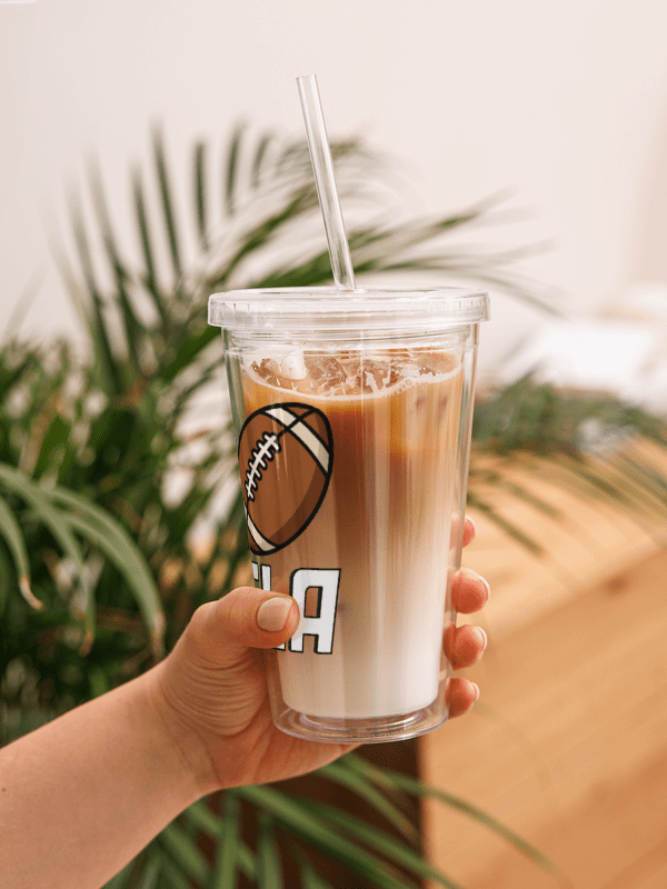 The Kickoff - Double Wall Clear Plastic Tumbler product image (4)