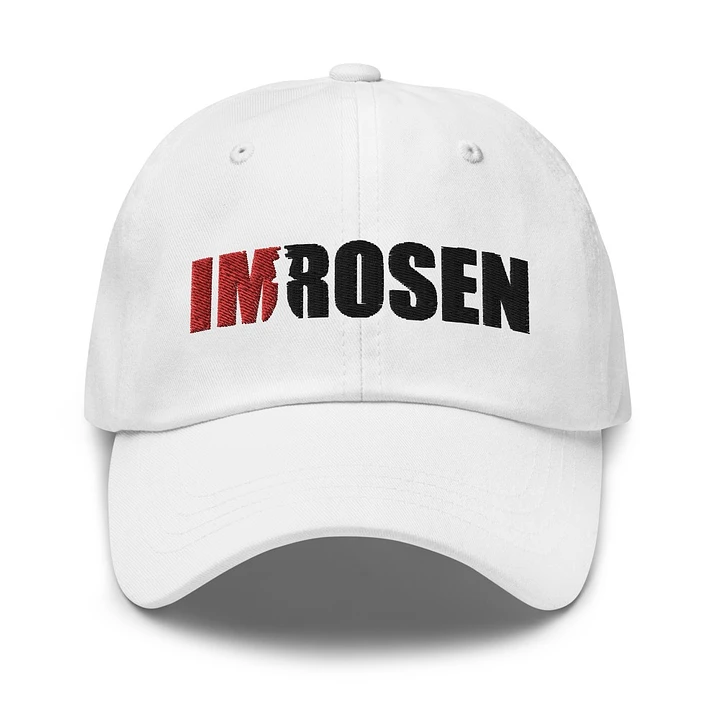 IM Rosen Logo Dad White Hat product image (1)